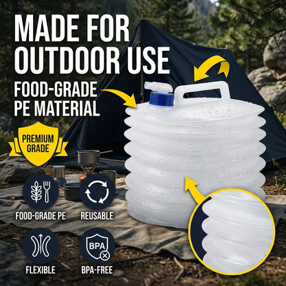 Collapsible Water Jug with Spigot