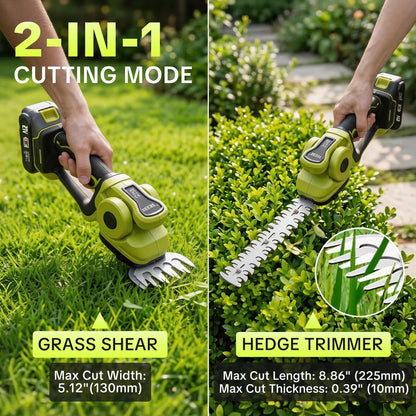 🔥Limited Time 50% OFF-Cordless 2-in-1 Grass Shear & Shrub Trimmer🌿