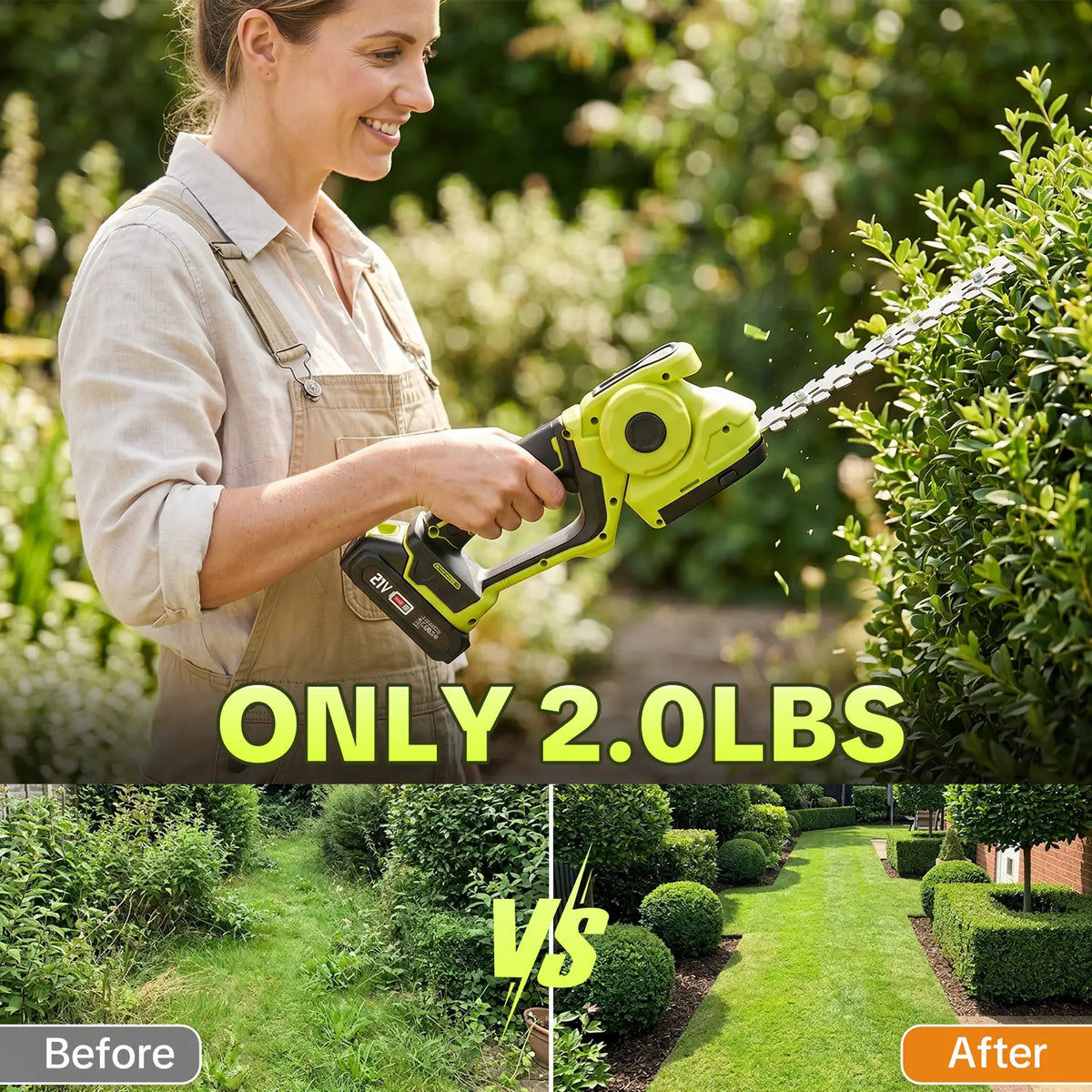🔥Limited Time 50% OFF-Cordless 2-in-1 Grass Shear & Shrub Trimmer🌿