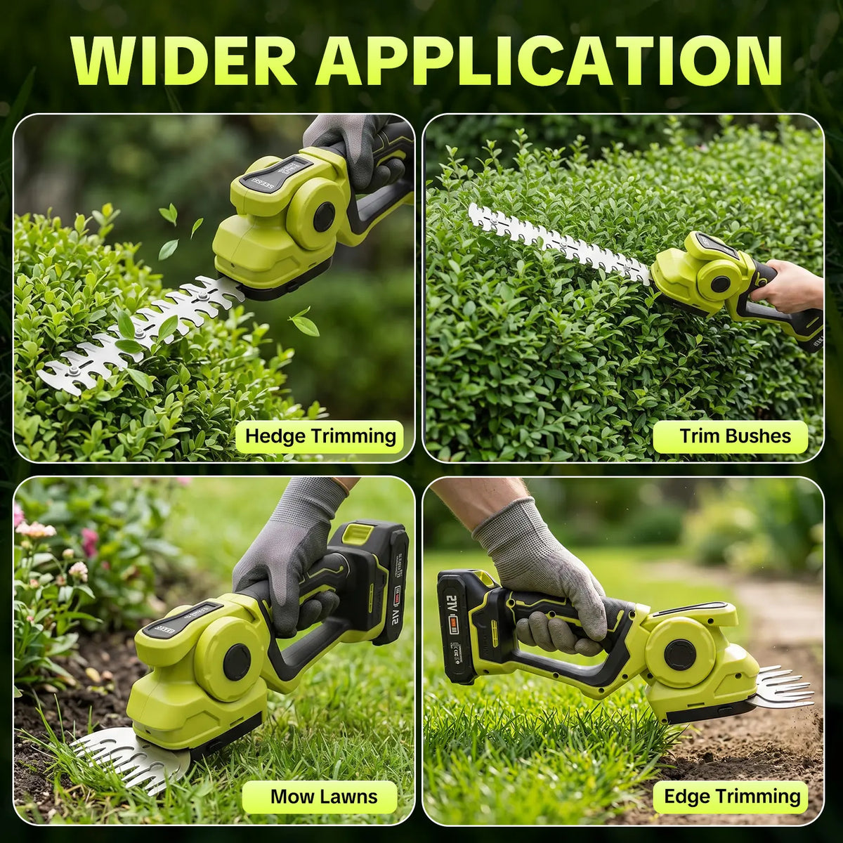 🔥Limited Time 50% OFF-Cordless 2-in-1 Grass Shear & Shrub Trimmer🌿