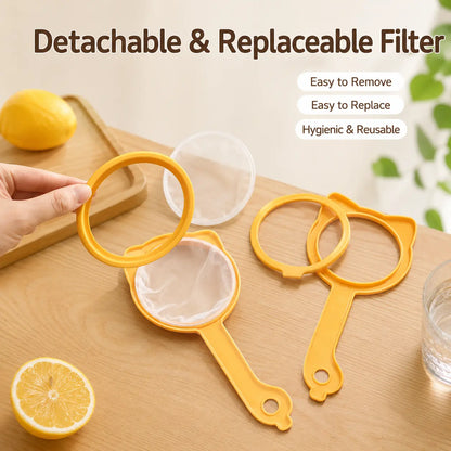 🍾Detachable Fine Mesh Funnel Strainer😍AII-IN-ONE-Ideal for straining and storing all types of food