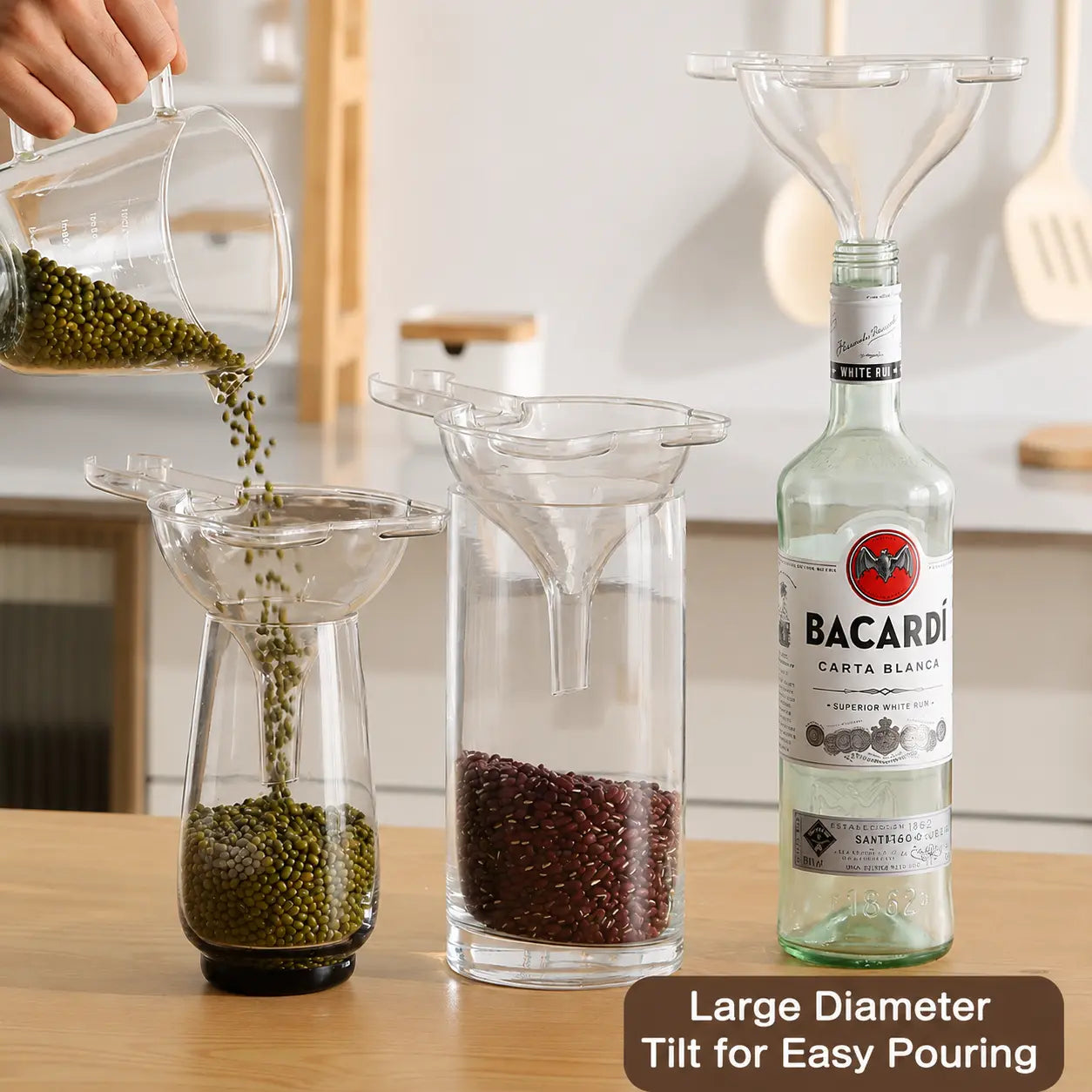 🍾Detachable Fine Mesh Funnel Strainer😍AII-IN-ONE-Ideal for straining and storing all types of food