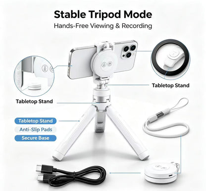 📸LAST DAY 49% OFF-Zoomable Magnetic Palm Grip | Selfie Stick & Tripod