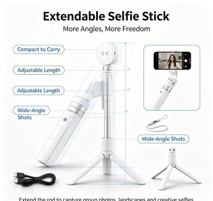 📸LAST DAY 49% OFF-Zoomable Magnetic Palm Grip | Selfie Stick & Tripod