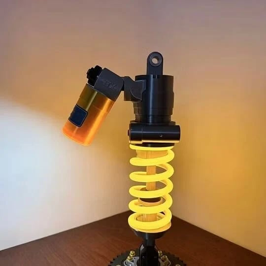 🎁Father's Day Special Sale🔥Inspired Suspension Shock Absorber Lamp - Adjustable LED Light for Gamers & Car Enthusiasts💡