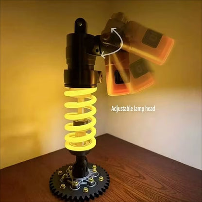 🎁Father's Day Special Sale🔥Inspired Suspension Shock Absorber Lamp - Adjustable LED Light for Gamers & Car Enthusiasts💡