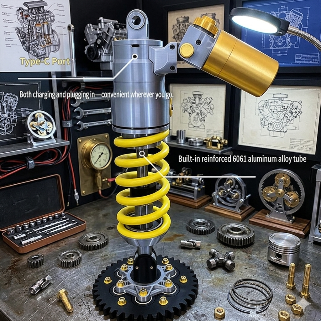 🔥 Limited-Time Sale | Suspension Shock Absorber LED Lamp for Car Lovers & Gamers