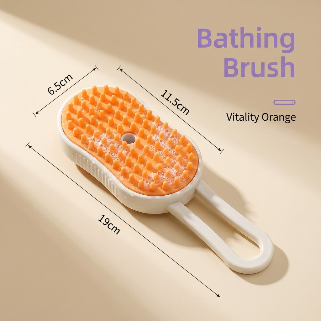 3-in-1 Spray Bath Brush for Cats & Dogs – Groom