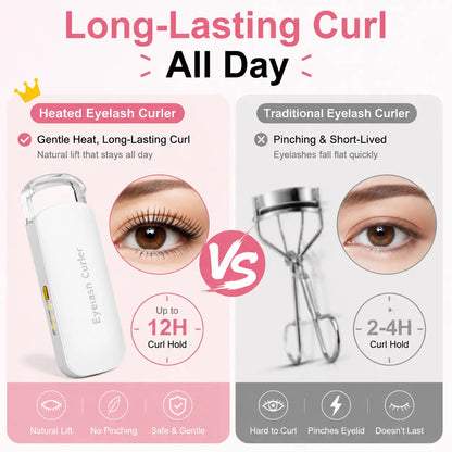 🔥LAST DAY 49% OFF-Rechargeable Electric Heated Eyelash Curler - Perfect Lash Curl in Seconds 👁️✨