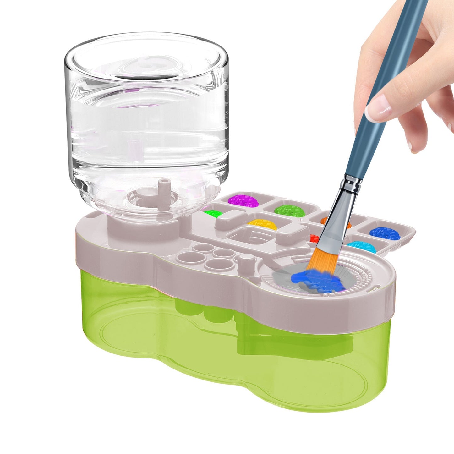 49% OFF🎨💧 Upgraded Paint Brush Cleaner Cup, Circulating Water Brush Rinser for Acrylic & Watercolor, Art Gift for Artists