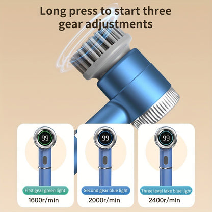 🔥Hot Sale 50% OFF🔥5-in-1 Smart Display Electric Cleaning Brush