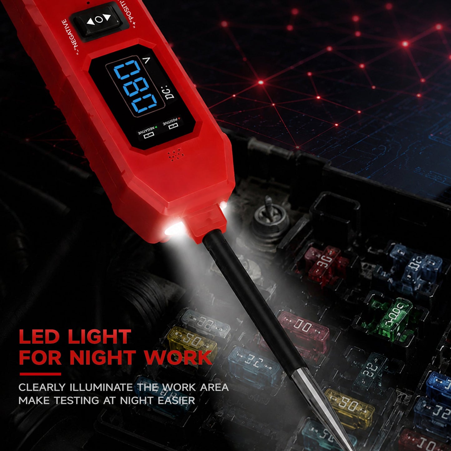 🔥Limited-time 49% off🔥🚗 DW833 Automotive Circuit Relay Tester ⚡ 12V/24V Digital Auto Diagnostic Probe