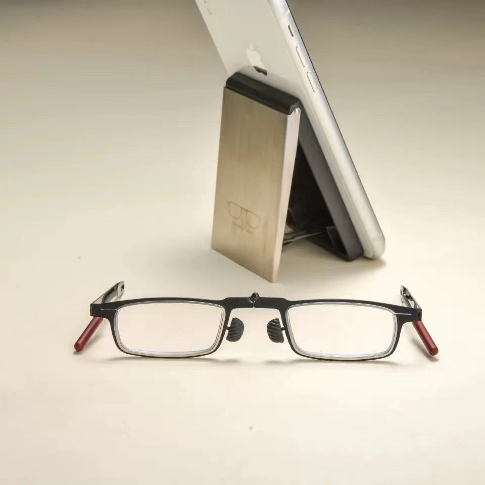 👓 HOT SALE | Folding Reading Glasses – Ultra-Slim Portable Readers with Protective Metal Case for Everyday & Travel