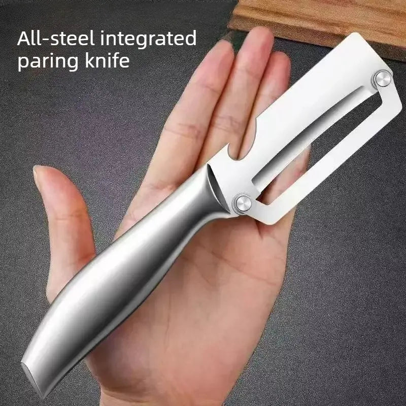 HOT SALE🔥 Household Stainless Steel Sharp Peeler with Built-In Bottle Opener for Fruits & Vegetables