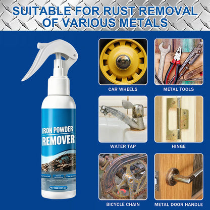 Automotive Rust Remover Spray 100ML – Fast-Acting Iron & Rust Cleaner for Wheels, Rims, Metal Surfaces