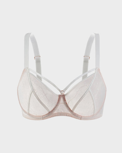 Plus Size Lace Full Coverage Minimizer Bra