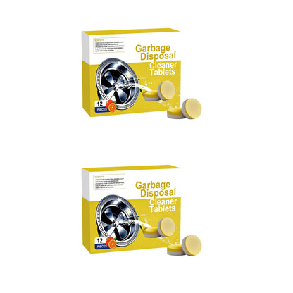 🍋Lemon-Scented Garbage Disposal Cleaning Tablets – Deep Clean & Freshen Drains (12 Pack)