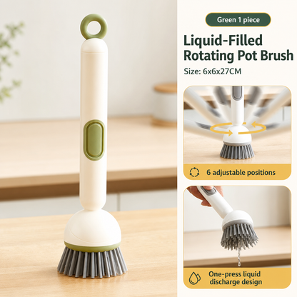 🔥LAST DAY 49% OFF-360° Rotating Soap Dispensing Dish Brush
