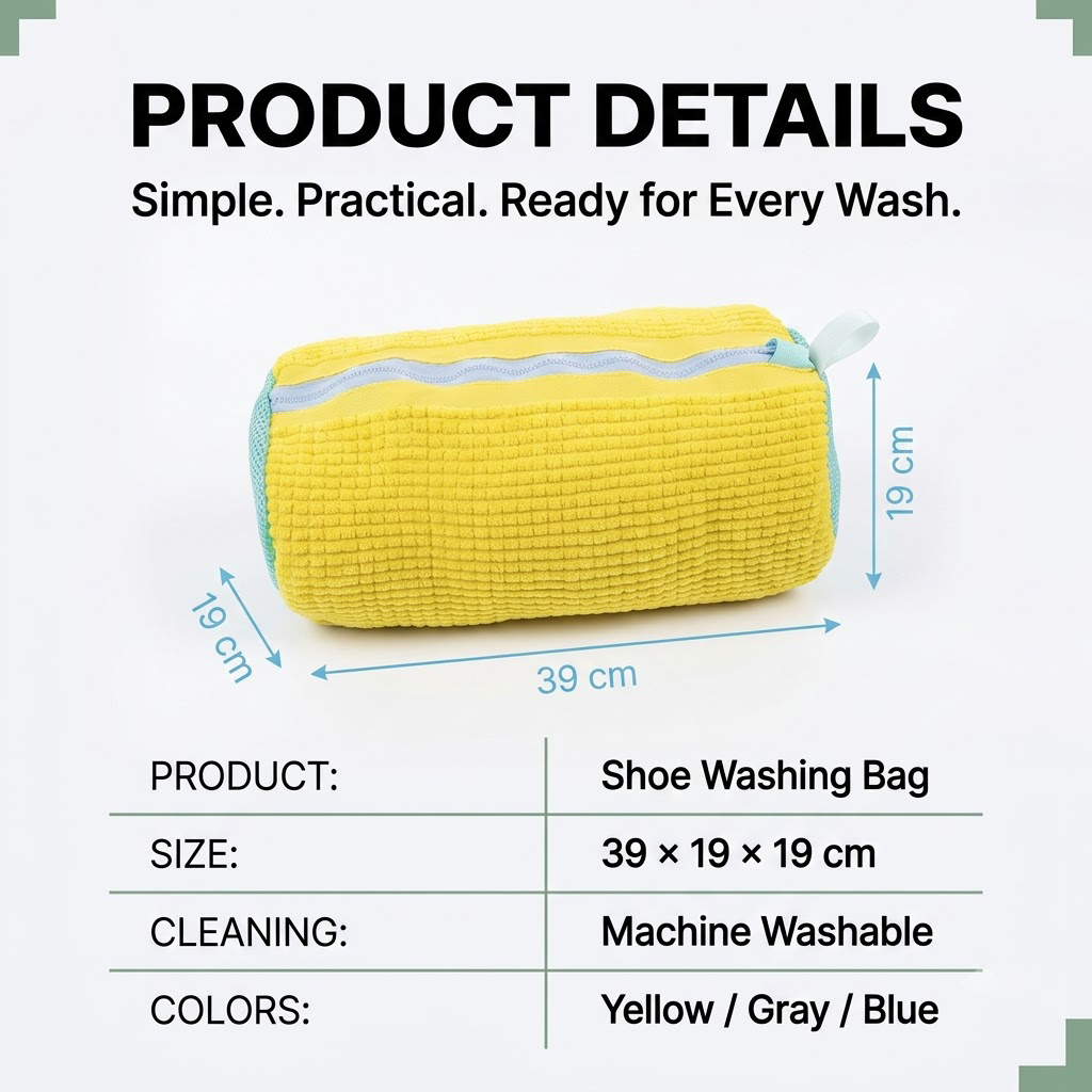 Reusable Shoe Washing Bag