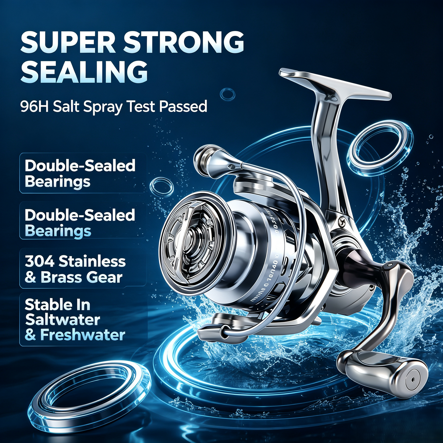 🎣Dolphin Advance Edition Spinning Reel,5.2:1Gear Ratio,Freshwater Fishing Reels🐟