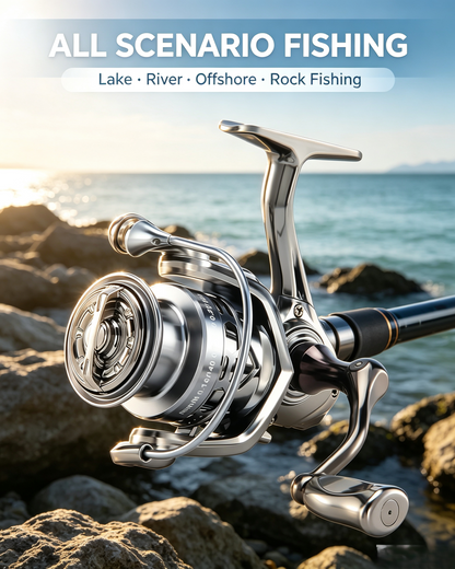 🎣Dolphin Advance Edition Spinning Reel,5.2:1Gear Ratio,Freshwater Fishing Reels🐟