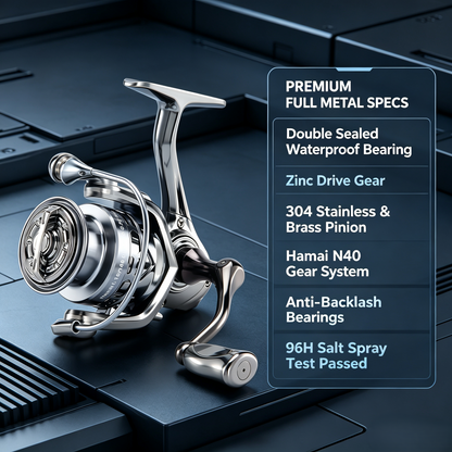 🎣Dolphin Advance Edition Spinning Reel,5.2:1Gear Ratio,Freshwater Fishing Reels🐟
