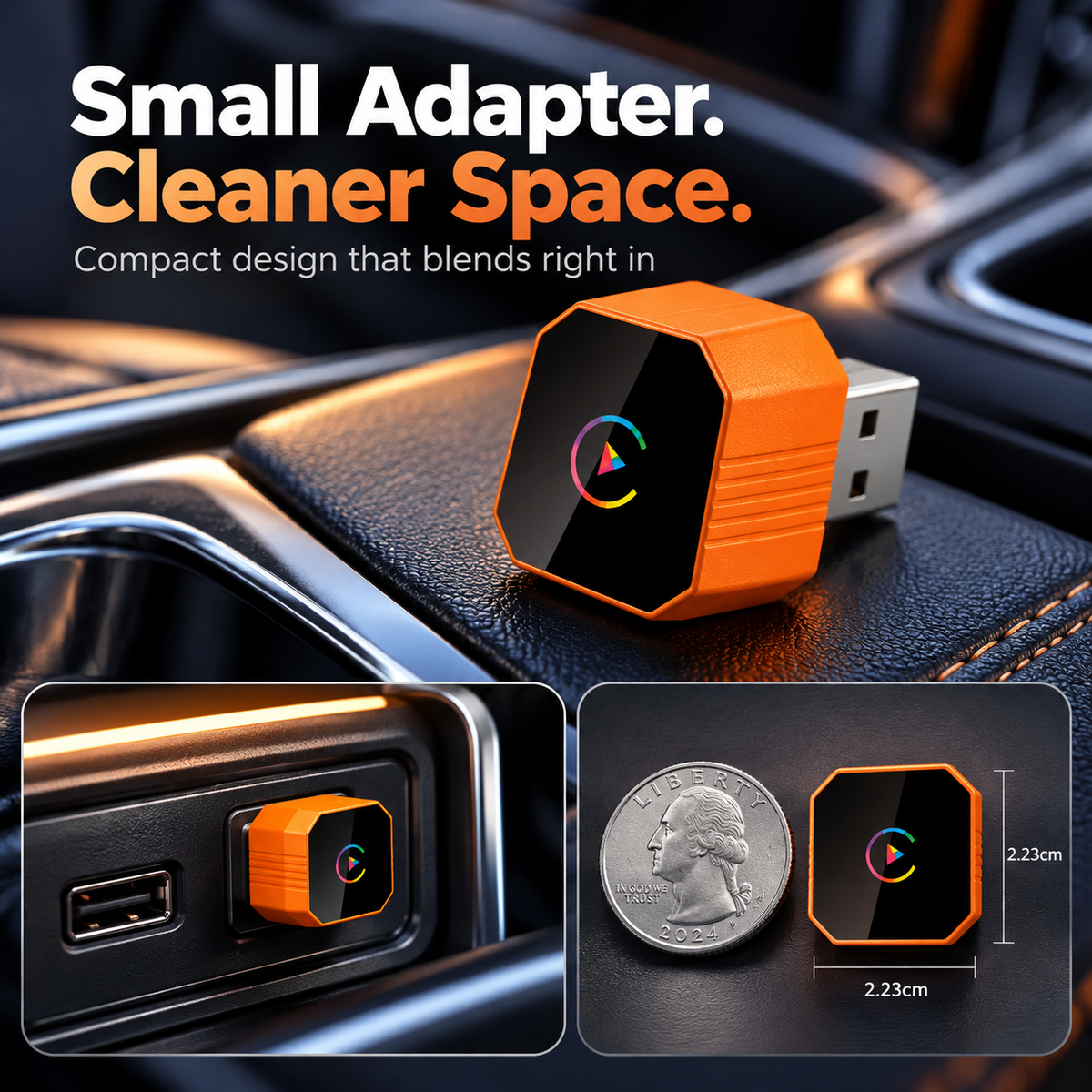 🔥 Limited Time Offer🚗2027 Wireless CarPlay Converter✨ Easy Plug & Play, No Cables Needed