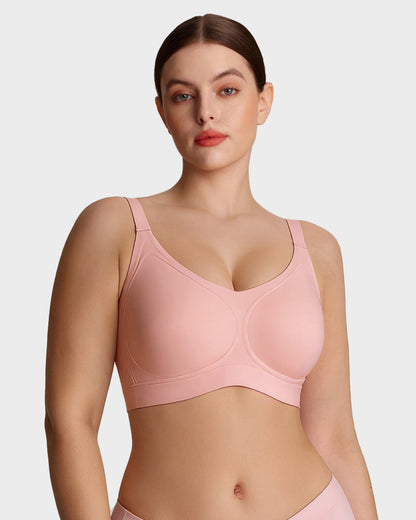 Wireless V-Neck Back & Side Smoothing Bra