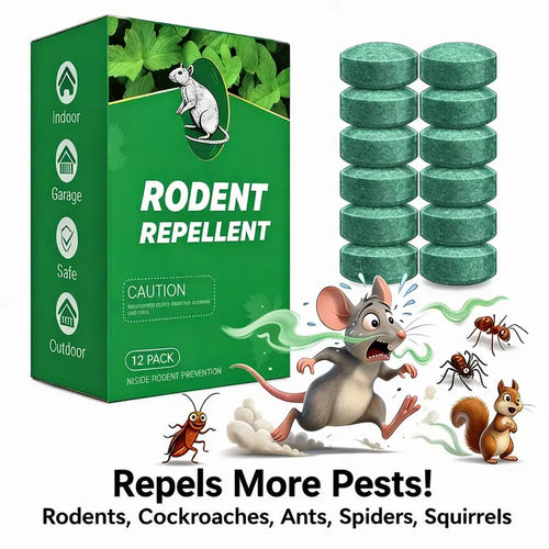 🌿 12-Pack Natural Rodent Repellent Balls – Peppermint & Lemon Oil