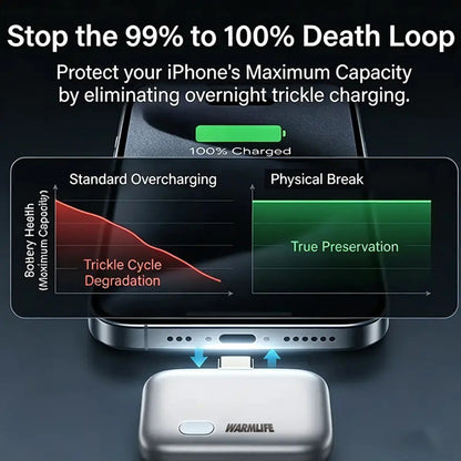 ⚡Smart Auto Stop Charging Protector🔋 - AI Auto Disconnect 140W Fast Charger | Overcharge Protection for iPhone & Android