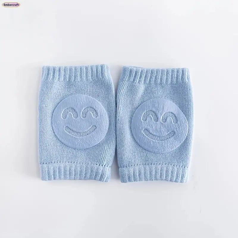 4Pcs Baby Knee Pads & Crawling Socks Set, Non-Slip Cushioned Toddler Floor Socks