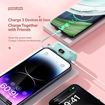 ⏰Limited Offer 60% OFF!🔥ChargeGo™ 5000mAh Mini Power Bank – Ultra-Portable & Universally Compatible🔋📱