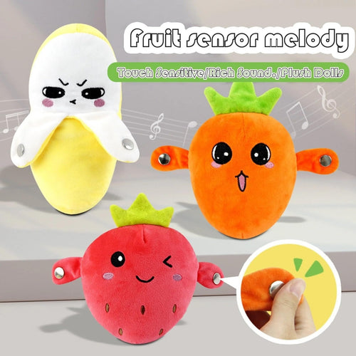 🔥Last Day 48% OFF - 💖Interactive Music Plush Toy Set🍌🍓🥕