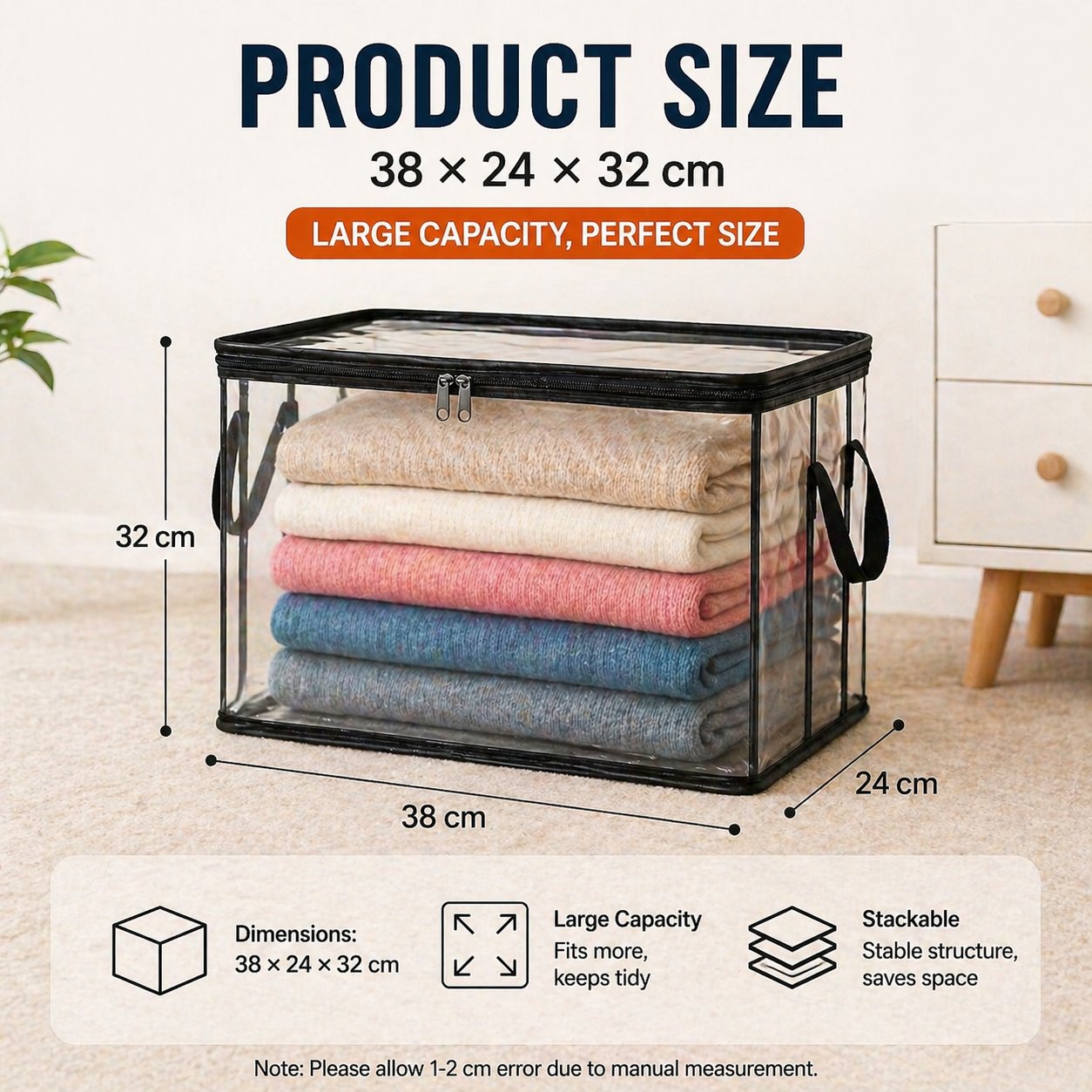 2026 Home Essentials Kit ✨Premium Clear Clothing Storage Bag