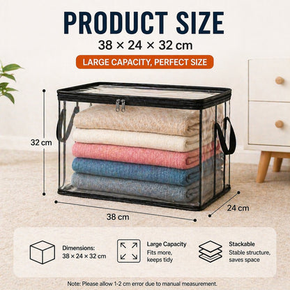 2026 Home Essentials Kit ✨Premium Clear Clothing Storage Bag