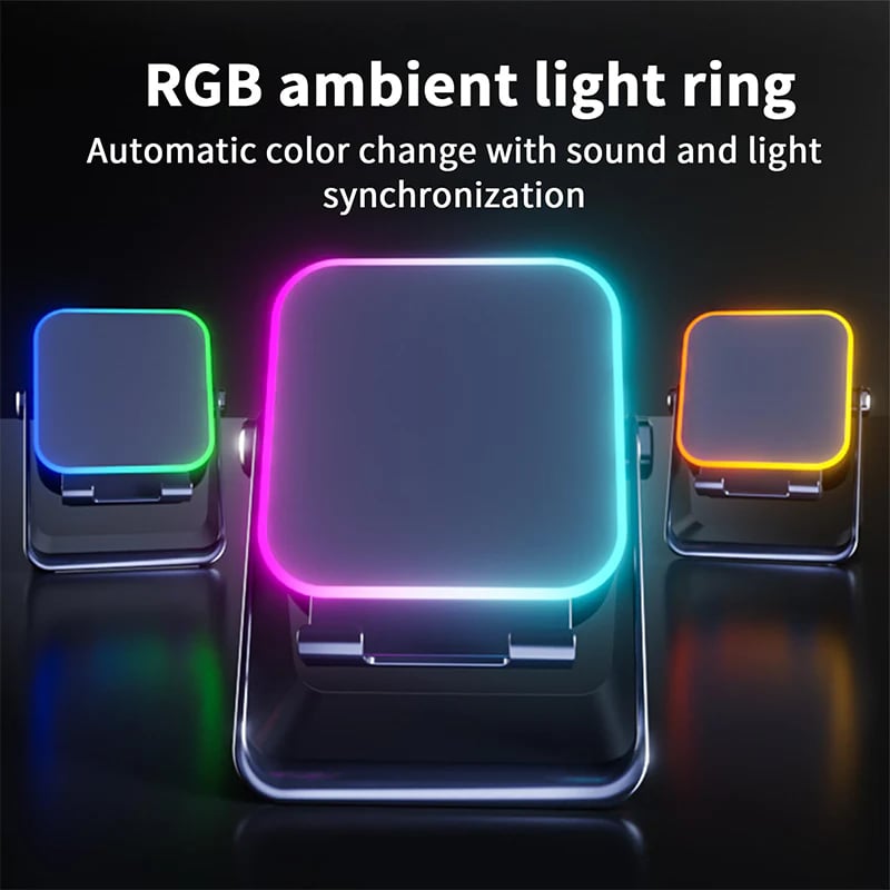 🔥Hot sale – up to 49% off🎶📱 5-in-1 Wireless Induction Audio Speaker Stand