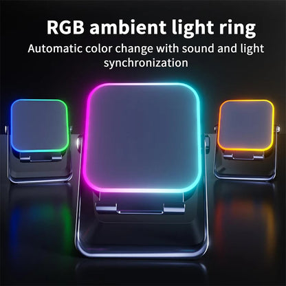 🔥Hot sale – up to 49% off🎶📱 5-in-1 Wireless Induction Audio Speaker Stand