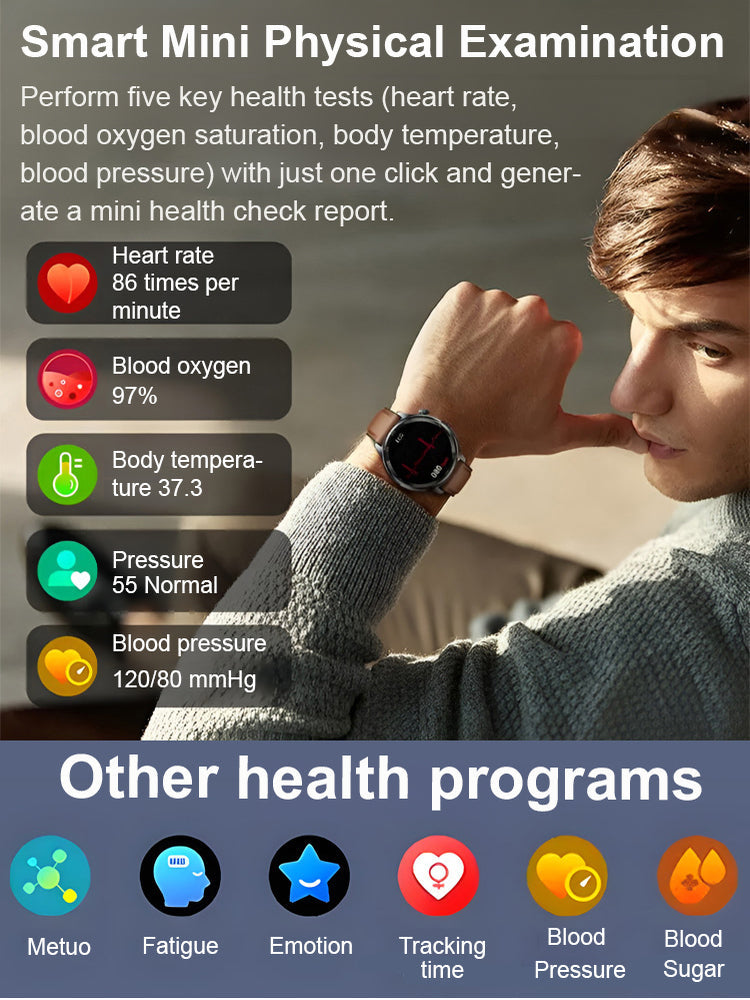 ❤️ Flagship Smartwatch for Health Protection, 24/7 Health Data Center🥰