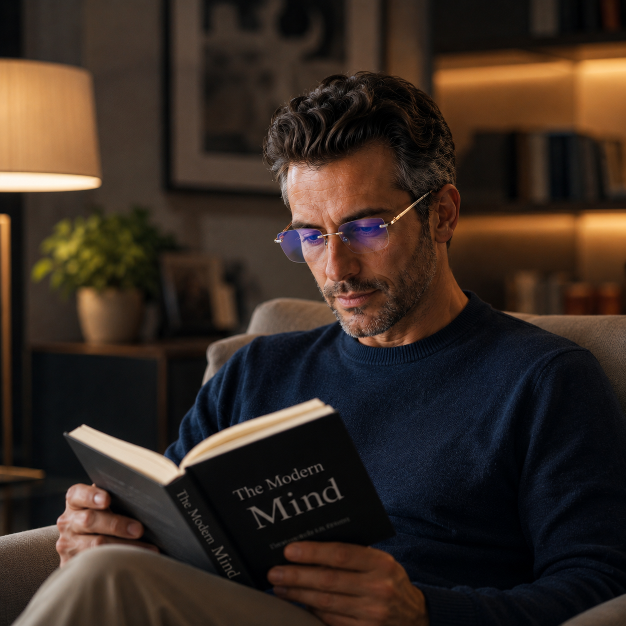 🔥Advanced Frameless Anti-Blue Light Glasses👓 | Auto-Focus Tech, Radiation Shield & UV Protection to Relieve Eye Strain-WH