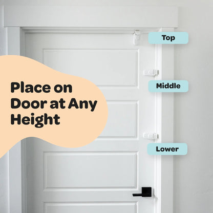 The Snap-On Door Lock Kids Can't Reach or Defeat - No Tools or Adhesives Required