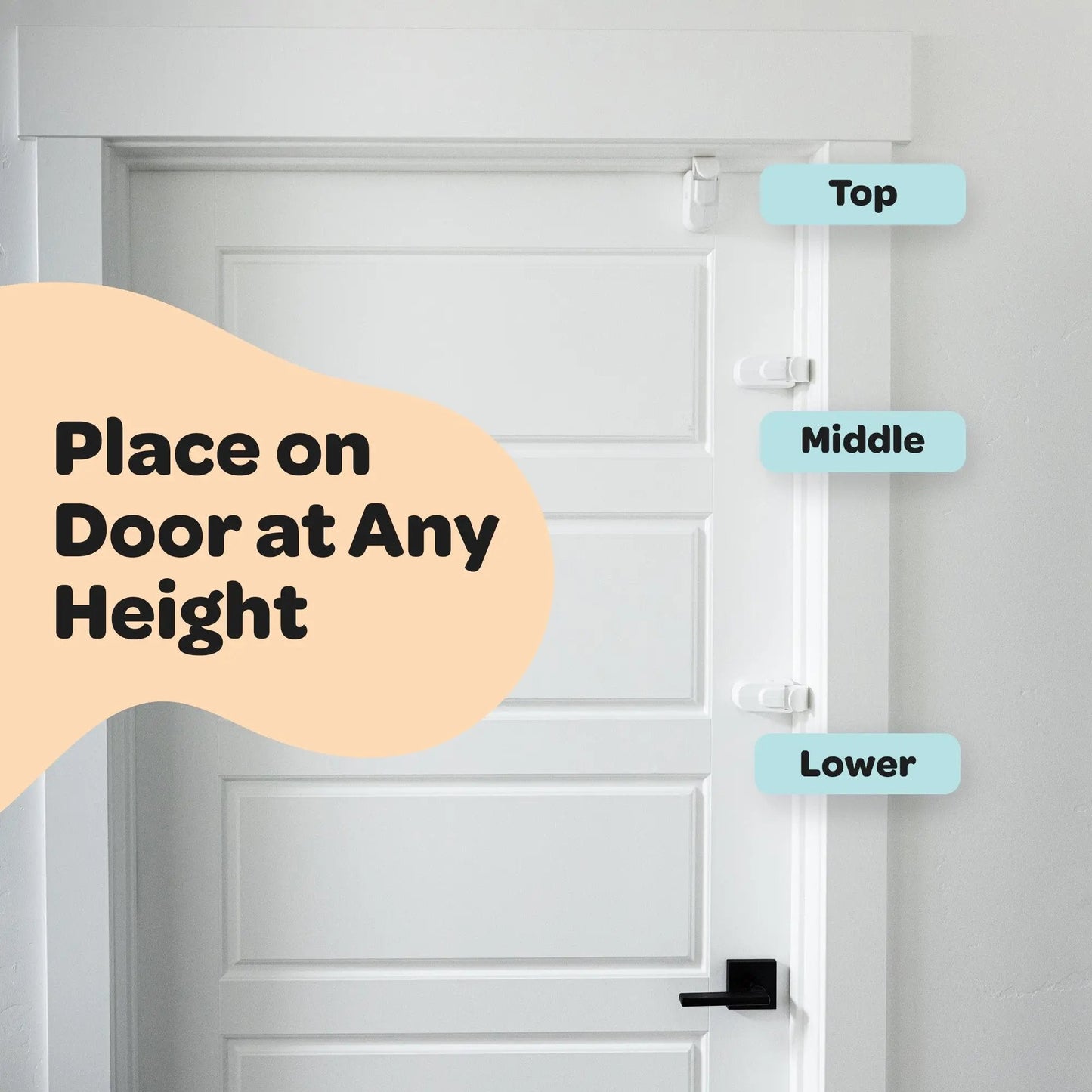 🎁Hot Sale 49% OFF🔒The Snap-On Door Lock Kids Can't Reach or Defeat - No Tools or Adhesives Required