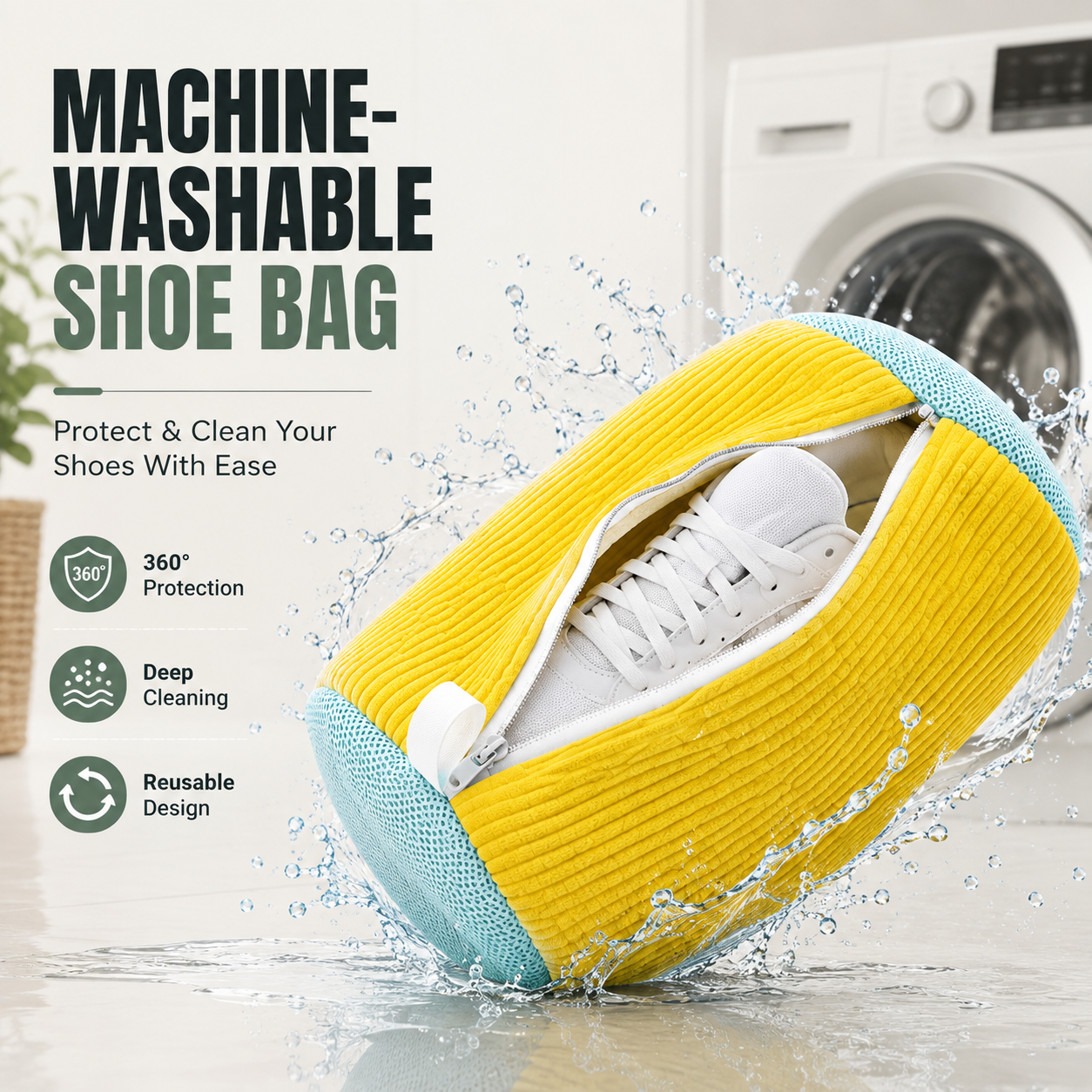 Reusable Shoe Washing Bag