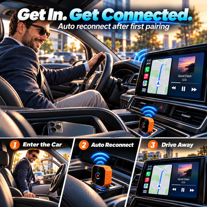 🔥 Limited Time Offer🚗2027 Wireless CarPlay Converter✨ Easy Plug & Play, No Cables Needed