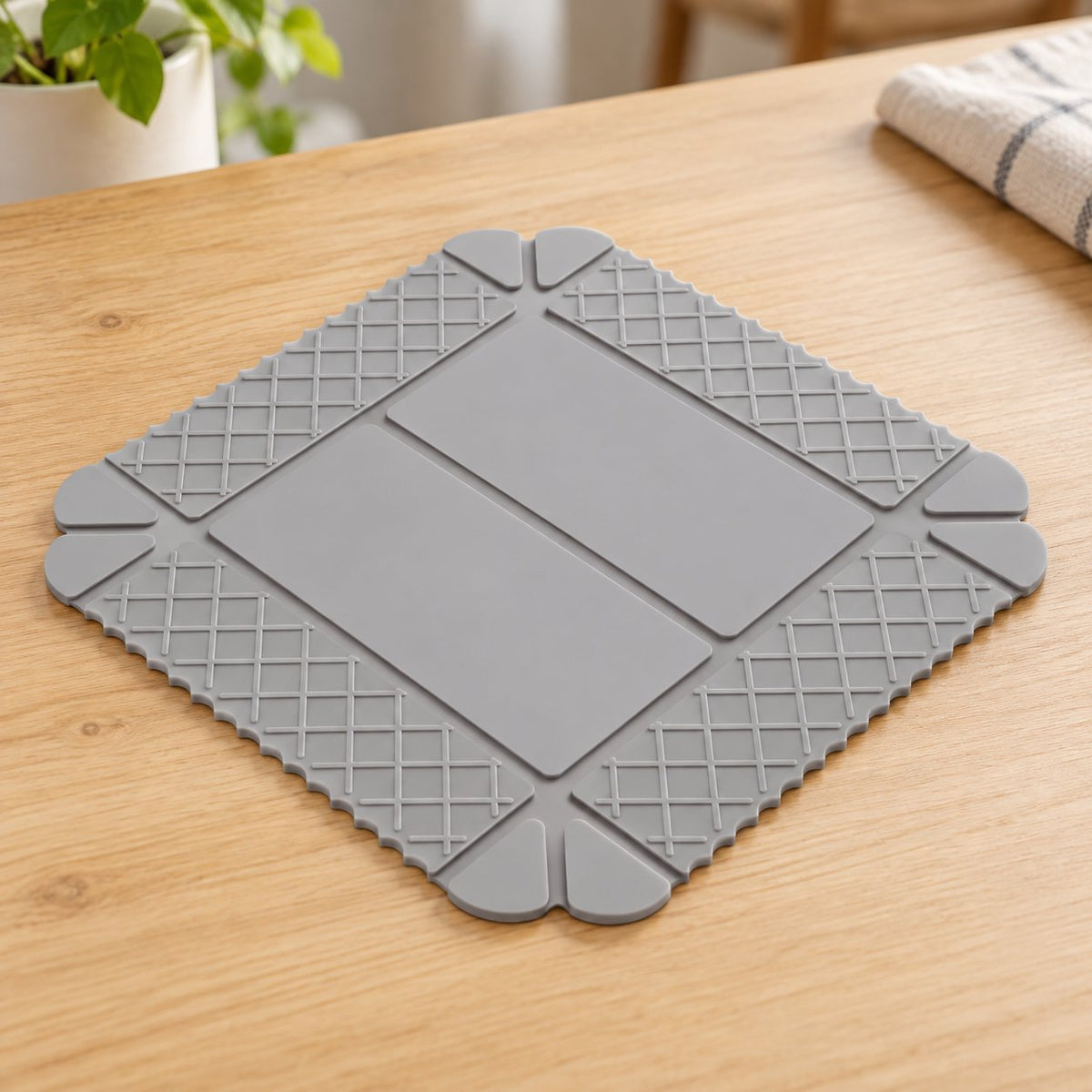 💗 2-Pack 3-in-1 Magnetic Silicone Mats – Heat-Resistant Trivets, Cutting Mats & Foldable Trays