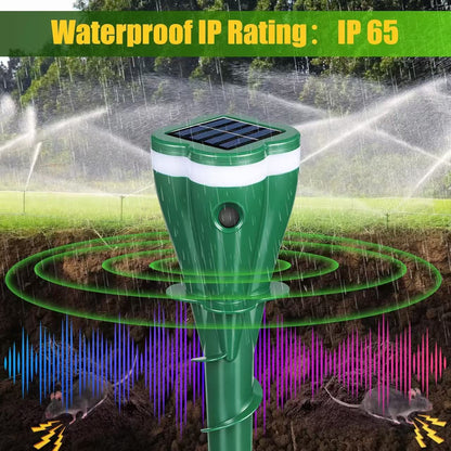Solar Ultrasonic Outdoor Animal Repellent