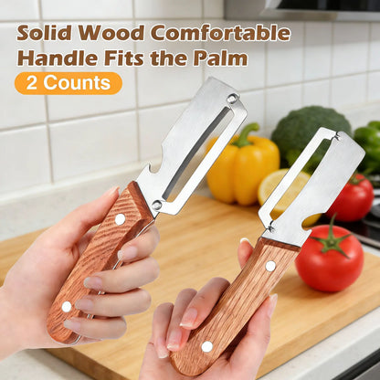 HOT SALE🔥 Household Stainless Steel Sharp Peeler with Built-In Bottle Opener for Fruits & Vegetables