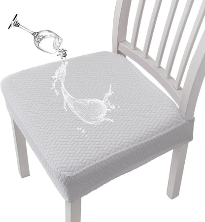 Jacquard Chair Cover – Stretch Fabric, Waterproof & Reusable