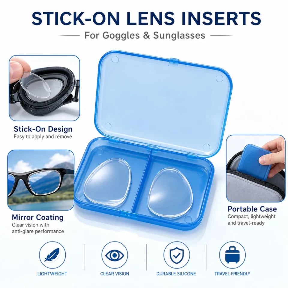 👓 Keep Your Favorite Glasses | Liquid Silicone Stick-On Lenses for Reading & Myopia (-6.00D to +6.00D)