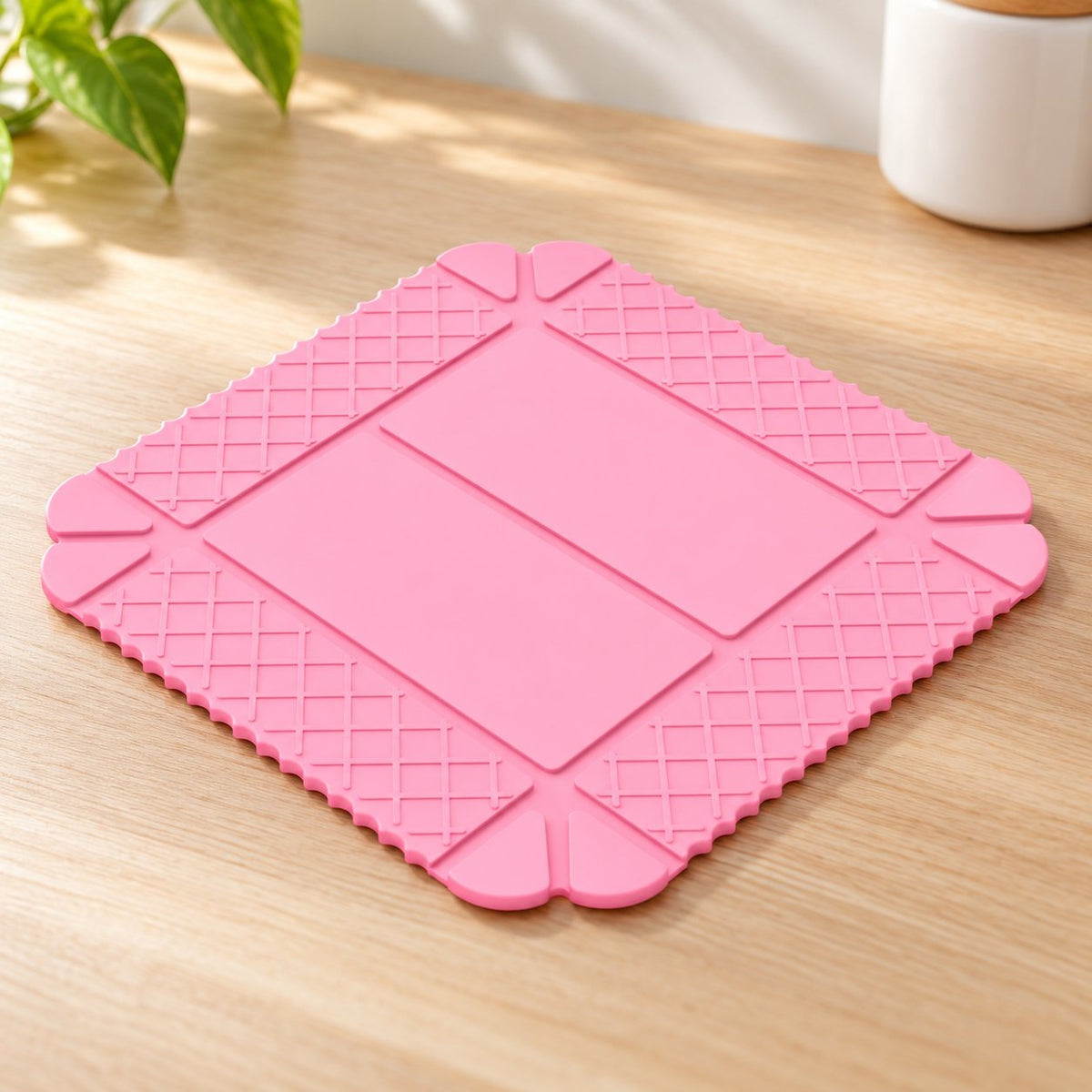 💗 2-Pack 3-in-1 Magnetic Silicone Mats – Heat-Resistant Trivets, Cutting Mats & Foldable Trays