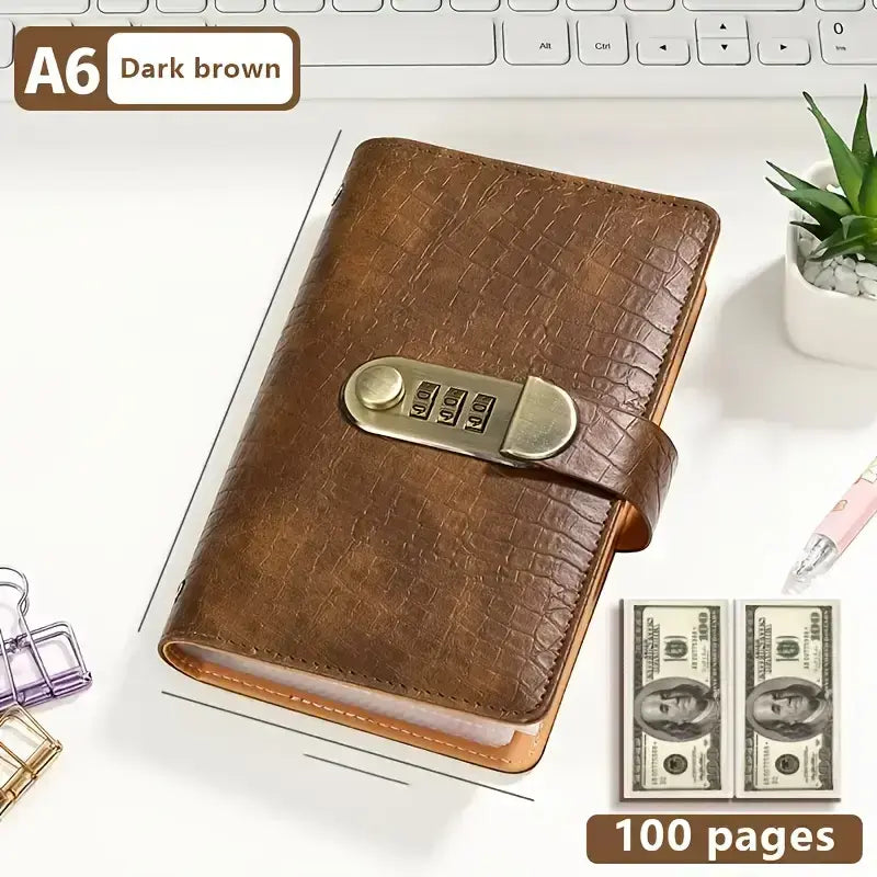 🔥LAST DAY 49% OFF🔐 Cash Stuffing Savings Binder | 100-Pocket Lock Wallet